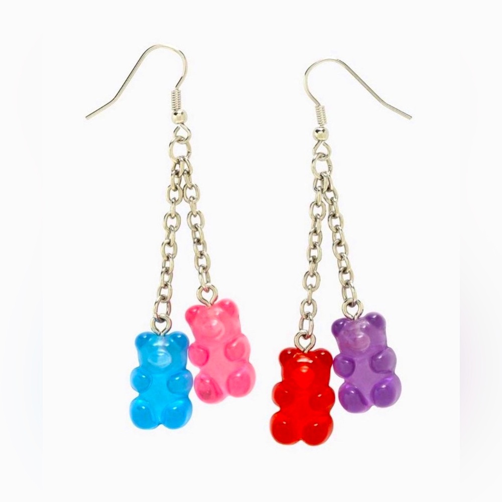Candy Bear Mismatch Drop Earrings